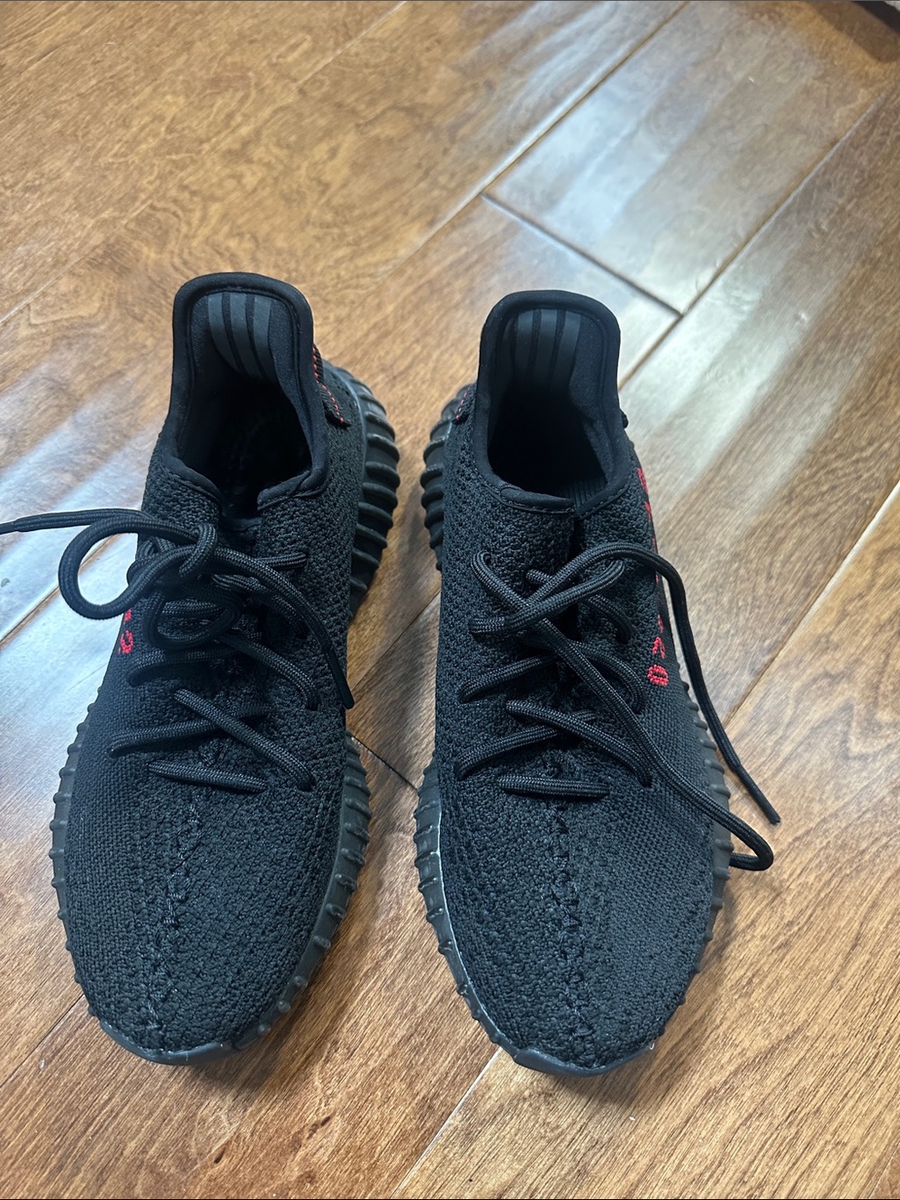 Yeezy Boost 350 V2 Black with Red Accents